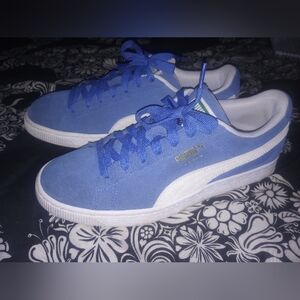 Puma Blue Suede Shoes
